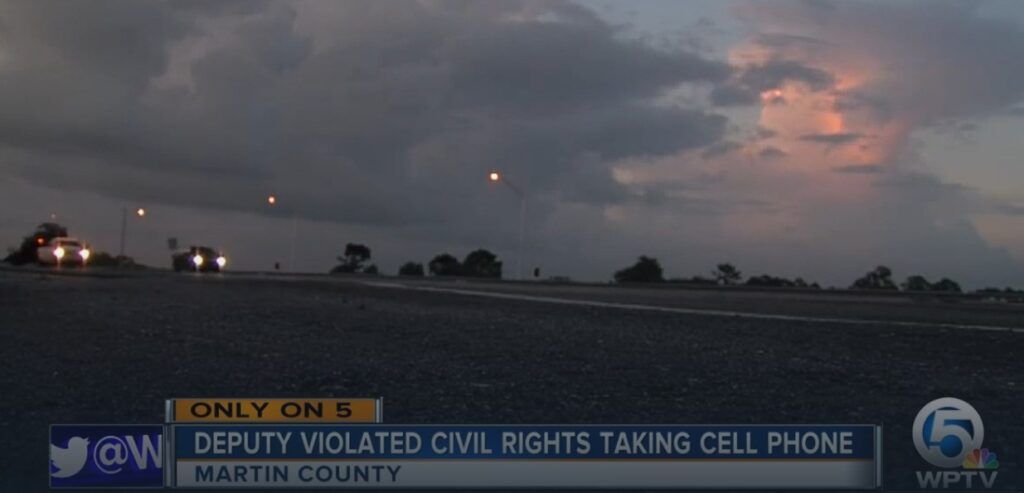 Martin County man wins case against deputy for using his cellphone at crash scene